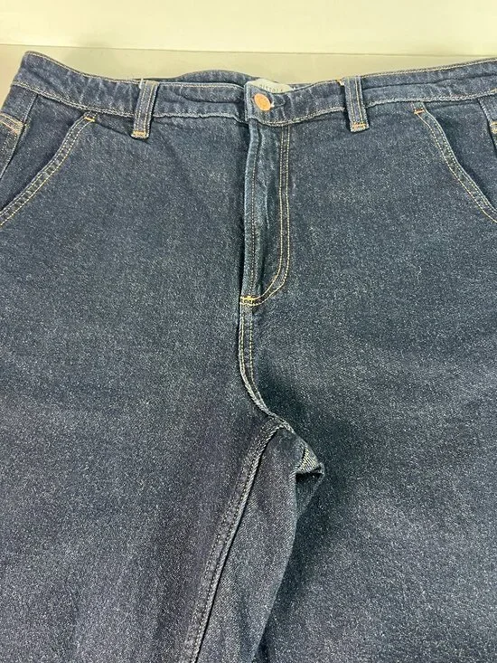 Pistola Jeans Women's 37x25* Beau Seamed Horseshoe Crop Dark Blue Denim Tag 33 - Picture 2 of 16